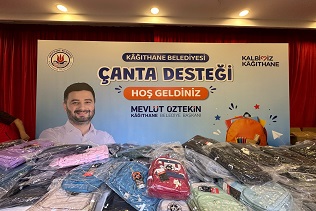 KÂĞITHANE BELEDİYESİ’NDEN ÖĞRENCİLERE ÇANTA VE KIRTASİYE DESTEĞİ